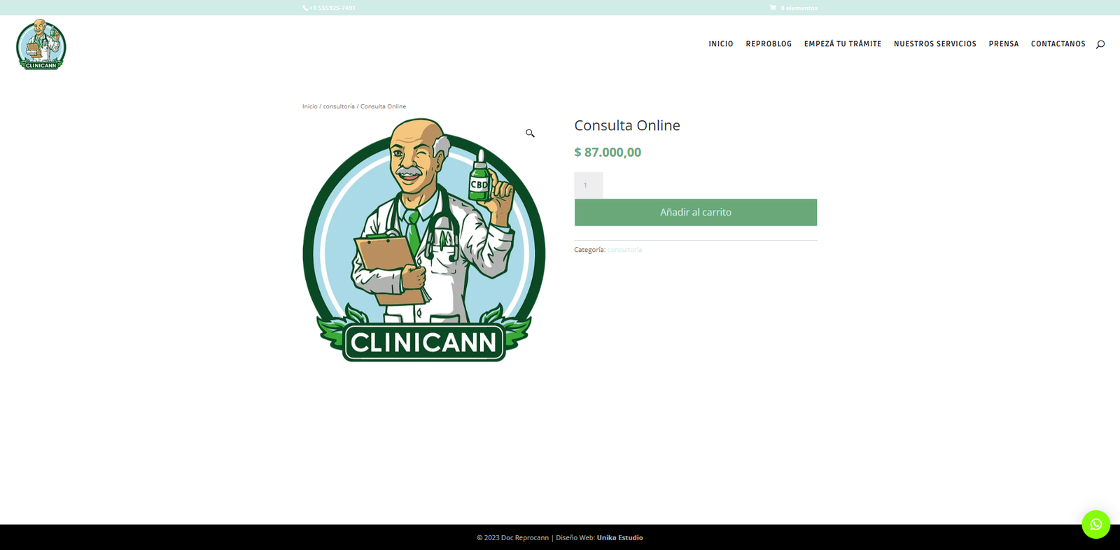 Clinicann - Datos de CBU y Alias