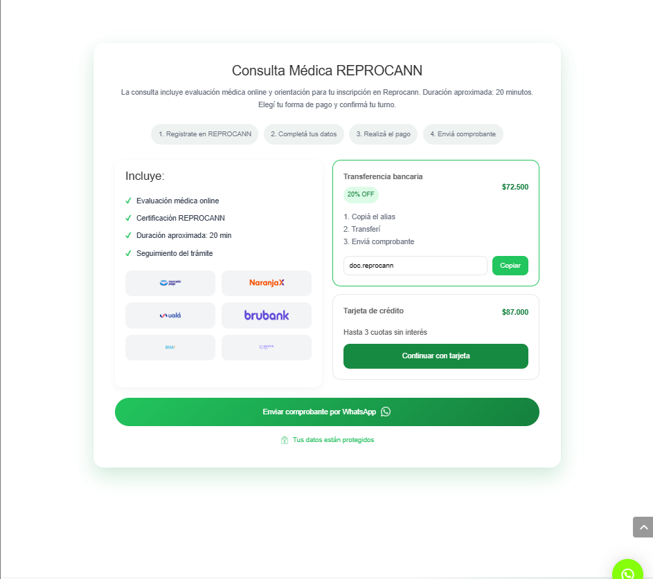 Clinicann - Inicio Checkout